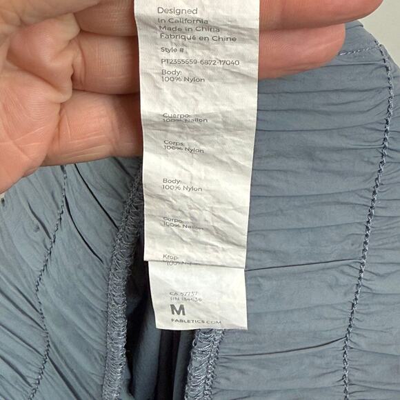 Fabletics Jogger Women's Medium Gray Ultra High-Waisted Piped Athleisure Active - Picture 7 of 9